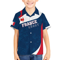 Personalised France Rugby Family Matching Summer Maxi Dress and Hawaiian Shirt World Cup Les Blues Curves Style - Wonder Print Shop