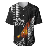 Hawaii Humpback Whale Baseball Jersey Be Strong - Pray For Maui LT7 - Wonder Print Shop