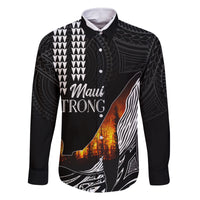 Hawaii Humpback Whale Family Matching Off Shoulder Short Dress and Hawaiian Shirt Be Strong - Pray For Maui LT7 - Wonder Print Shop