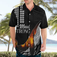 Hawaii Humpback Whale Hawaiian Shirt Be Strong - Pray For Maui - Wonder Print Shop
