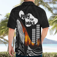 Hawaii Humpback Whale Hawaiian Shirt Be Strong - Pray For Maui - Wonder Print Shop