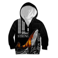 Hawaii Humpback Whale Kid Hoodie Be Strong - Pray For Maui - Wonder Print Shop