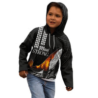 Hawaii Humpback Whale Kid Hoodie Be Strong - Pray For Maui - Wonder Print Shop