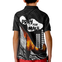 Hawaii Humpback Whale Kid Polo Shirt Be Strong - Pray For Maui - Wonder Print Shop