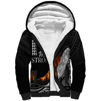 Hawaii Humpback Whale Sherpa Hoodie Be Strong - Pray For Maui - Wonder Print Shop