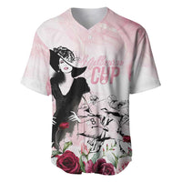 Melbourne Horse Racing Cup Pink Out Derby Baseball Jersey - Wonder Print Shop