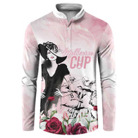 Melbourne Horse Racing Cup Pink Out Derby Button Sweatshirt - Wonder Print Shop