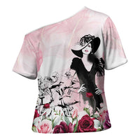 Melbourne Horse Racing Cup Pink Out Derby Cross Shoulder Shirt - Wonder Print Shop