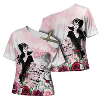 Melbourne Horse Racing Cup Pink Out Derby Cross Shoulder Shirt - Wonder Print Shop