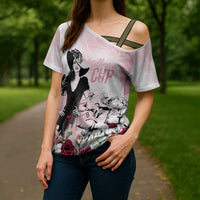 Melbourne Horse Racing Cup Pink Out Derby Cross Shoulder Shirt - Wonder Print Shop