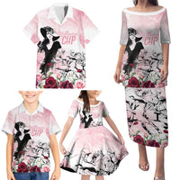 Melbourne Horse Racing Cup Pink Out Derby Family Matching Puletasi and Hawaiian Shirt - Wonder Print Shop