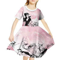 Melbourne Horse Racing Cup Pink Out Derby Kid Short Sleeve Dress - Wonder Print Shop