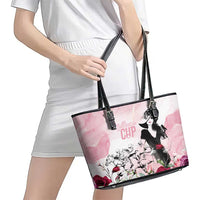 Melbourne Horse Racing Cup Pink Out Derby Leather Tote Bag - Wonder Print Shop