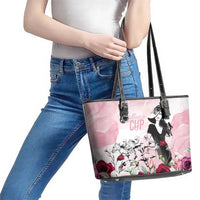 Melbourne Horse Racing Cup Pink Out Derby Leather Tote Bag - Wonder Print Shop