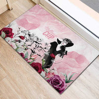 Melbourne Horse Racing Cup Pink Out Derby Rubber Doormat - Wonder Print Shop
