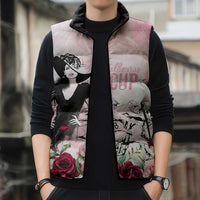 Melbourne Horse Racing Cup Pink Out Derby Sleeveless Puffer Jacket - Wonder Print Shop