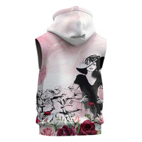 Melbourne Horse Racing Cup Pink Out Derby Sleeveless Zip Hoodie - Wonder Print Shop