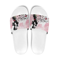 Melbourne Horse Racing Cup Pink Out Derby Slide Sandals - Wonder Print Shop