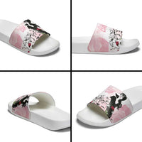 Melbourne Horse Racing Cup Pink Out Derby Slide Sandals - Wonder Print Shop