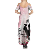 Melbourne Horse Racing Cup Pink Out Derby Summer Maxi Dress - Wonder Print Shop
