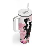 Melbourne Horse Racing Cup Pink Out Derby Tumbler With Handle - Wonder Print Shop