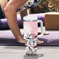 Melbourne Horse Racing Cup Pink Out Derby Tumbler With Handle - Wonder Print Shop