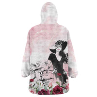 Melbourne Horse Racing Cup Pink Out Derby Wearable Blanket Hoodie - Wonder Print Shop