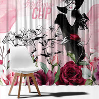 Melbourne Horse Racing Cup Pink Out Derby Window Curtain - Wonder Print Shop