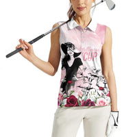 Melbourne Horse Racing Cup Pink Out Derby Women Sleeveless Polo Shirt - Wonder Print Shop