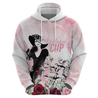 Melbourne Horse Racing Cup Pink Out Derby Zip Hoodie - Wonder Print Shop