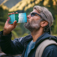 Saint Lucia Island 4 in 1 Can Cooler Tumbler Pitons Landscape