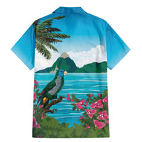 Saint Lucia Island Family Matching Mermaid Dress and Hawaiian Shirt Pitons Landscape