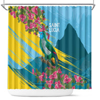 Saint Lucia Shower Curtain Tropical Vibes