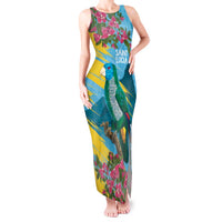 Saint Lucia Tank Maxi Dress Tropical Vibes