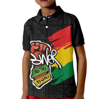 Juneteenth Polo Shirt for Kid Power To The People - Wonder Print Shop