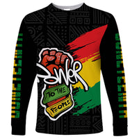 Juneteenth Long Sleeve Shirt Power To The People - Wonder Print Shop