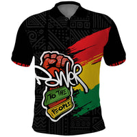 Juneteenth Polo Shirt Power To The People - Wonder Print Shop