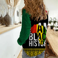 Juneteenth Women Casual Shirt Mix African Pattern - I Am Black History - Wonder Print Shop