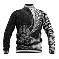 Personalised Polynesian Baseball Jacket Bulldog With Polynesian Patterns LT7 - Wonder Print Shop