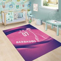 Barbados Cricket Custom Area Rug Royal Champions - Tropical Vibes - Wonder Print Shop