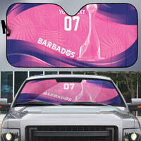 Barbados Cricket Custom Auto Sun Shade Royal Champions - Tropical Vibes - Wonder Print Shop