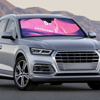 Barbados Cricket Custom Auto Sun Shade Royal Champions - Tropical Vibes - Wonder Print Shop