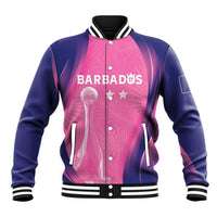 Barbados Cricket Custom Baseball Jacket Royal Champions - Tropical Vibes - Wonder Print Shop