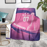 Barbados Cricket Custom Blanket Royal Champions - Tropical Vibes - Wonder Print Shop
