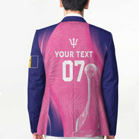 Barbados Cricket Custom Blazer Royal Champions - Tropical Vibes - Wonder Print Shop