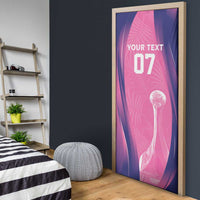 Barbados Cricket Custom Door Cover Royal Champions - Tropical Vibes - Wonder Print Shop