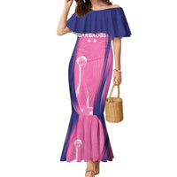 Barbados Cricket Custom Family Matching Mermaid Dress and Hawaiian Shirt Royal Champions - Tropical Vibes - Wonder Print Shop