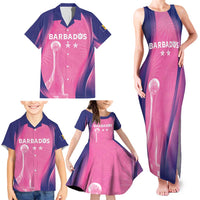 Barbados Cricket Custom Family Matching Tank Maxi Dress and Hawaiian Shirt Royal Champions - Tropical Vibes - Wonder Print Shop