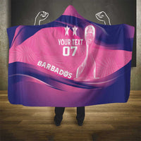 Barbados Cricket Custom Hooded Blanket Royal Champions - Tropical Vibes - Wonder Print Shop