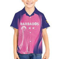 Barbados Cricket Custom Kid Hawaiian Shirt Royal Champions - Tropical Vibes - Wonder Print Shop